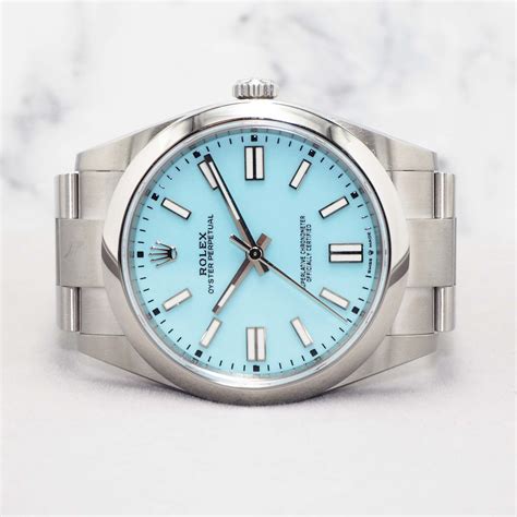 tiffany dial rolex op|rolex tiffany blue 41mm.